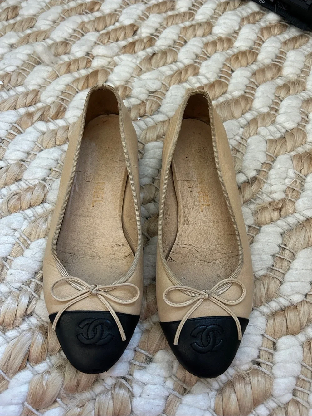 Chanel Ballet Flats Sz 36.5
